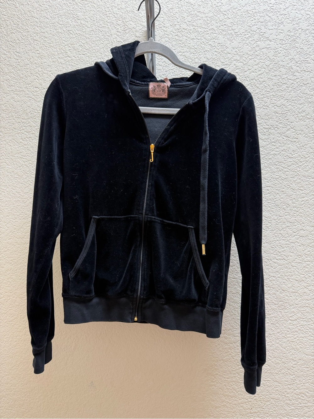 Juicy Couture Black Velour Hoodie